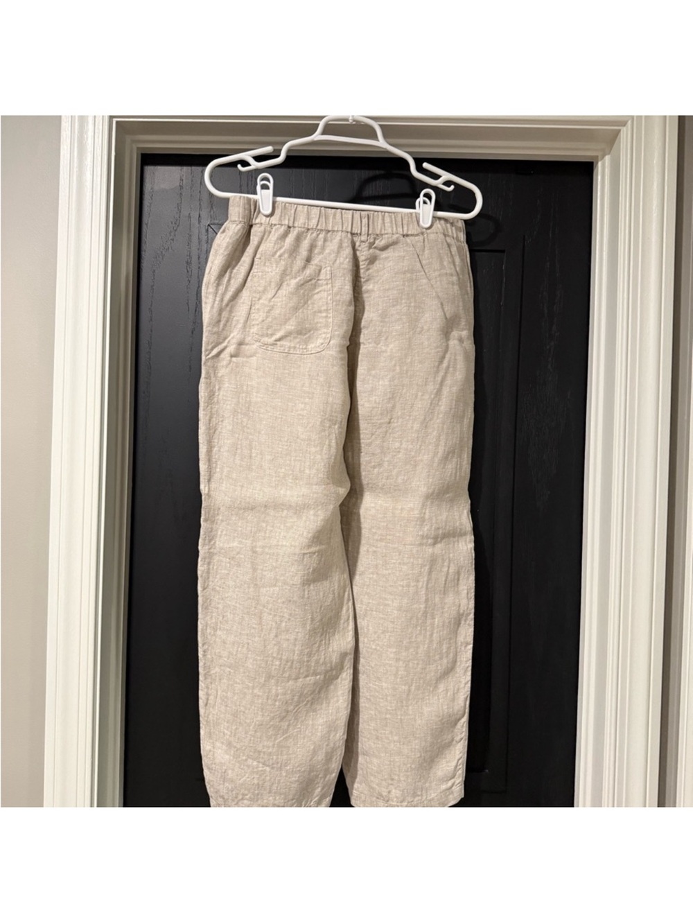 Quince Beige Linen Pants - Picture 2 of 5